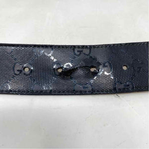 Pre-Owned Gucci Black Canvas Designer Belt