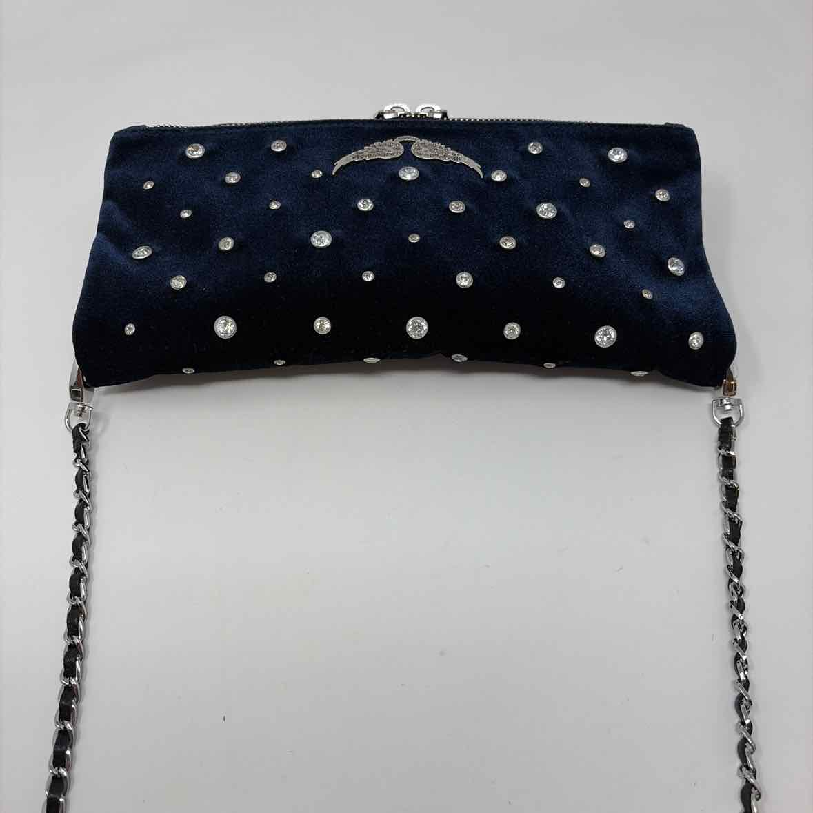 Pre-Owned Zadig&Voltaire Navy Velvet Handbag