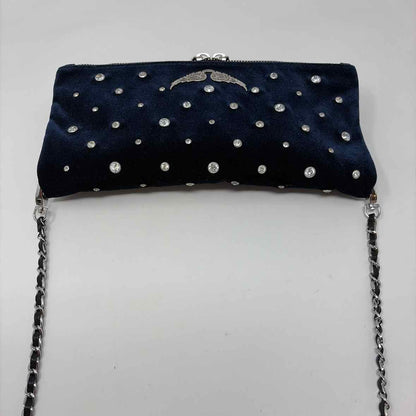 Pre-Owned Zadig&Voltaire Navy Velvet Handbag