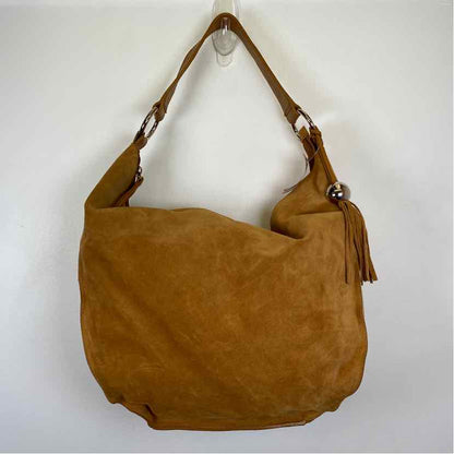 Pre-Owned Furla Tan Suede Handbag