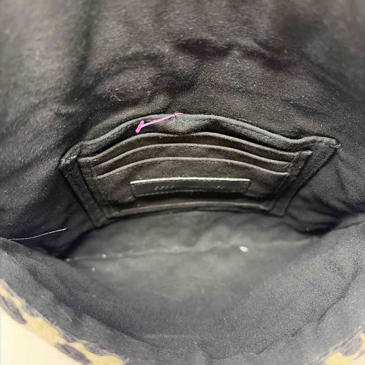 Pre-Owned Rebecca Minkoff Black/White Fabric Handbag