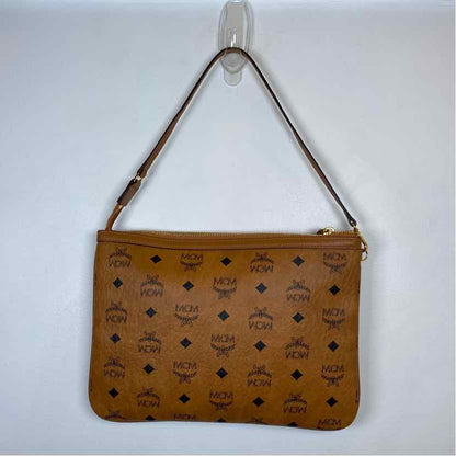 Pre-Owned MCM Cognac Leather Designer Handbag