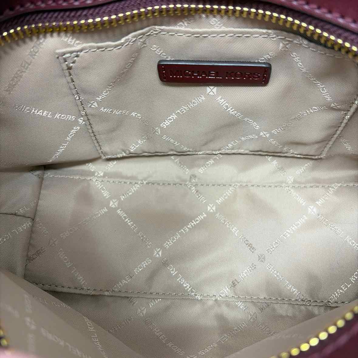 Pre-Owned Michael Kors Red Multi Coated Canvas Handbag