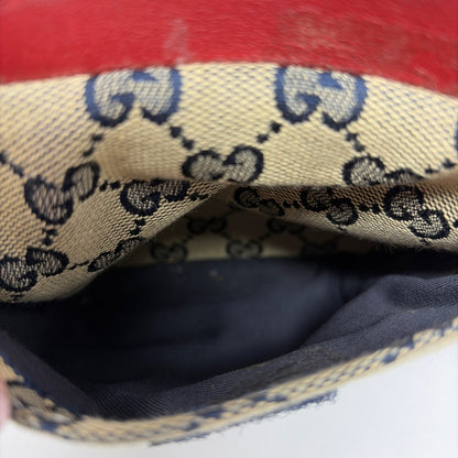 Pre-Owned Gucci Navy Canvas Designer Handbag
