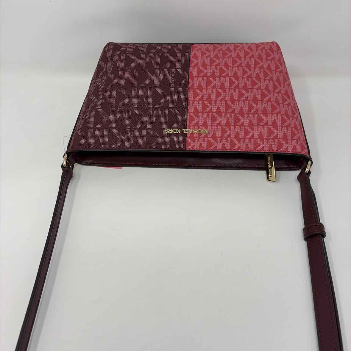 Pre-Owned Michael Kors Red Multi Coated Canvas Handbag