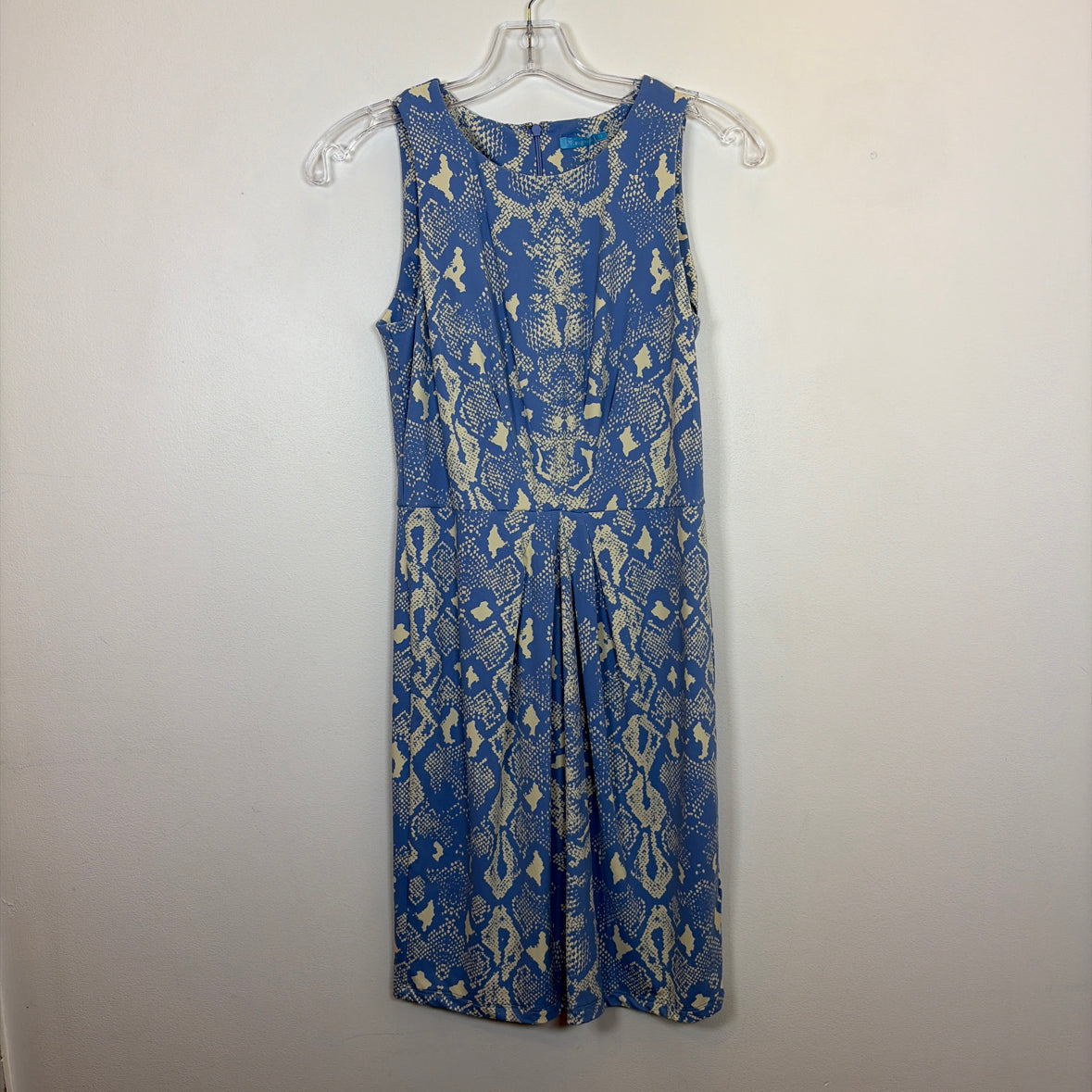 Pre-Owned Size XS J. Mclaughlin Blue/White Casual Dress