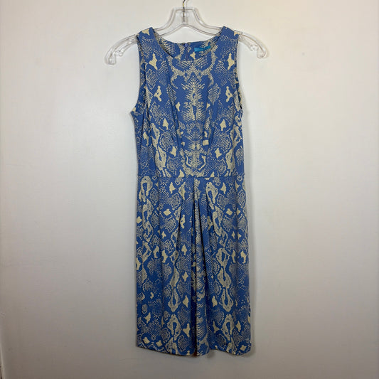 Pre-Owned Size XS J. Mclaughlin Blue/White Casual Dress