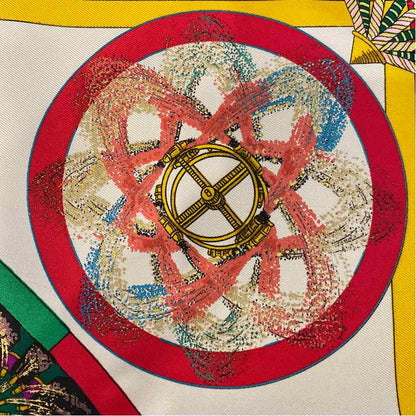 Pre-Owned Hermes Multi Silk Designer Scarf