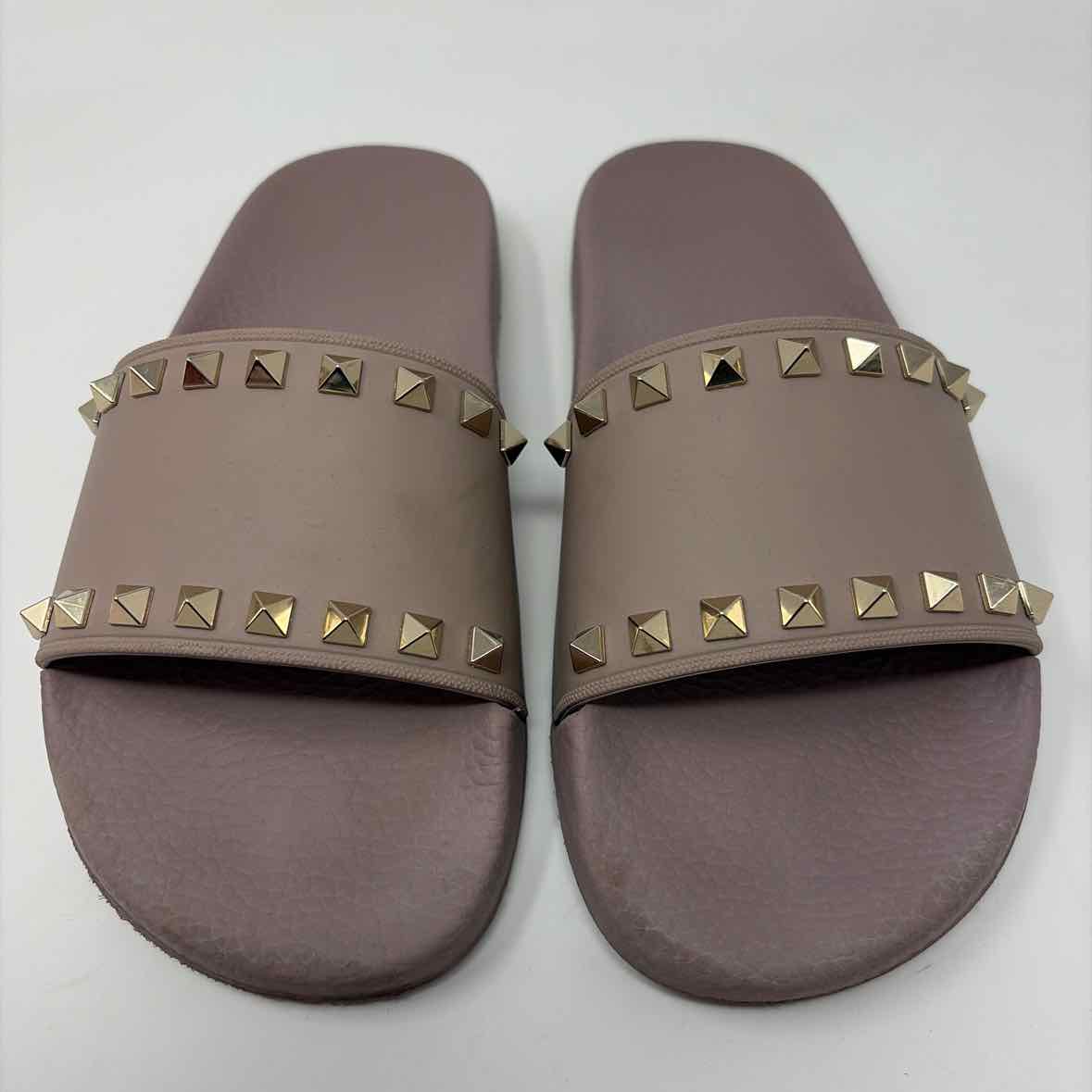 Pre-Owned Valentino Mauve Rubber Shoe Size 7.5 Designer Shoes