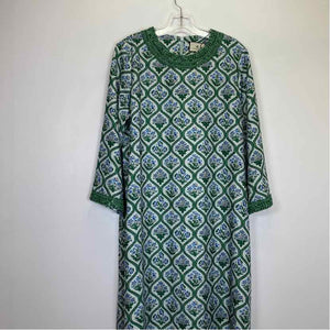 Pre-Owned Size L Tuckernuck Blue/Green Casual Dress