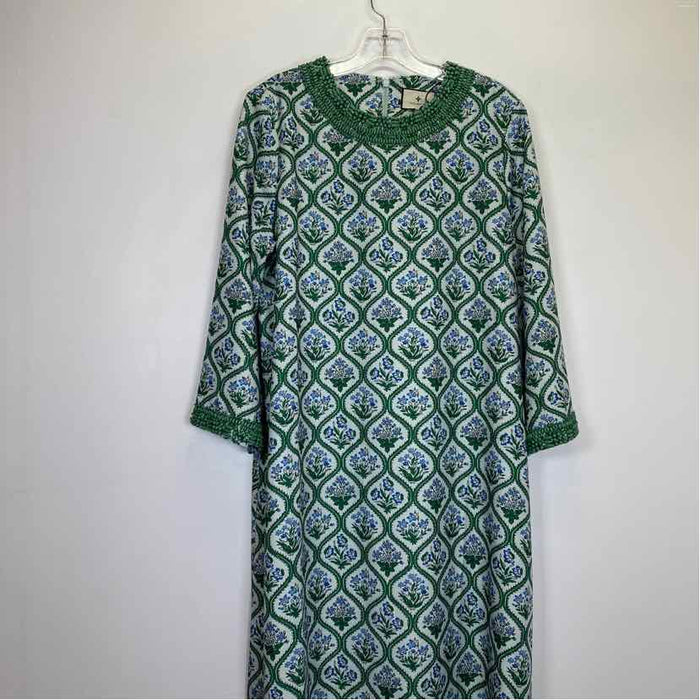 Pre-Owned Size L Tuckernuck Blue/Green Casual Dress