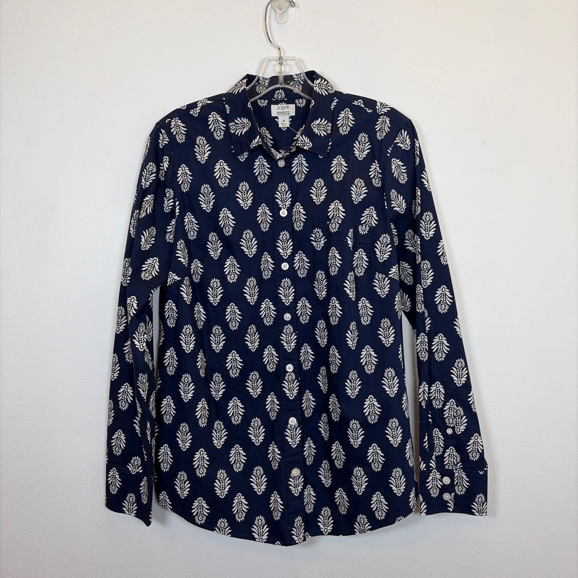 Pre-Owned Size S J Crew Navy/White Top