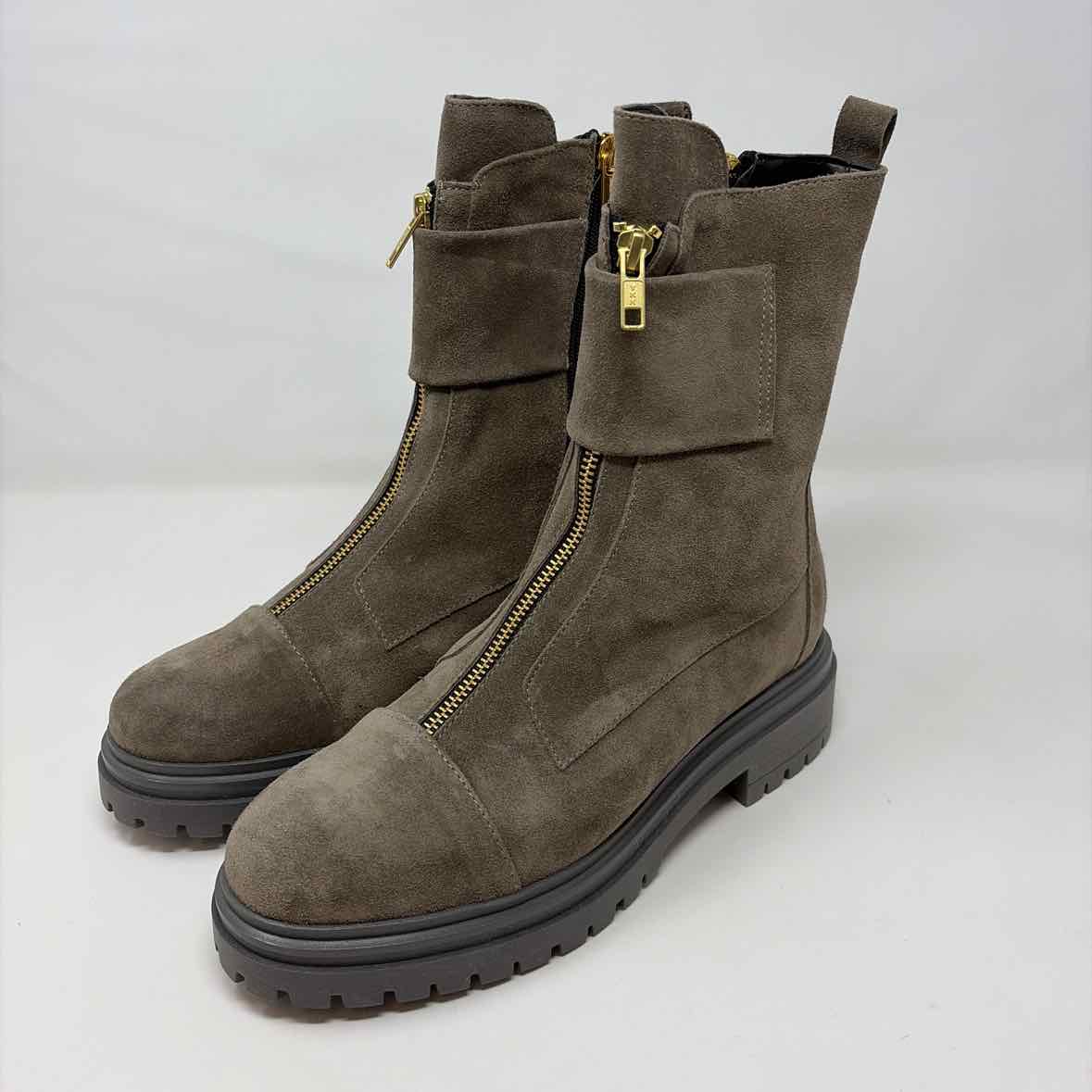 Pre-Owned Shoe Size 9.5 275 Central Taupe Booties
