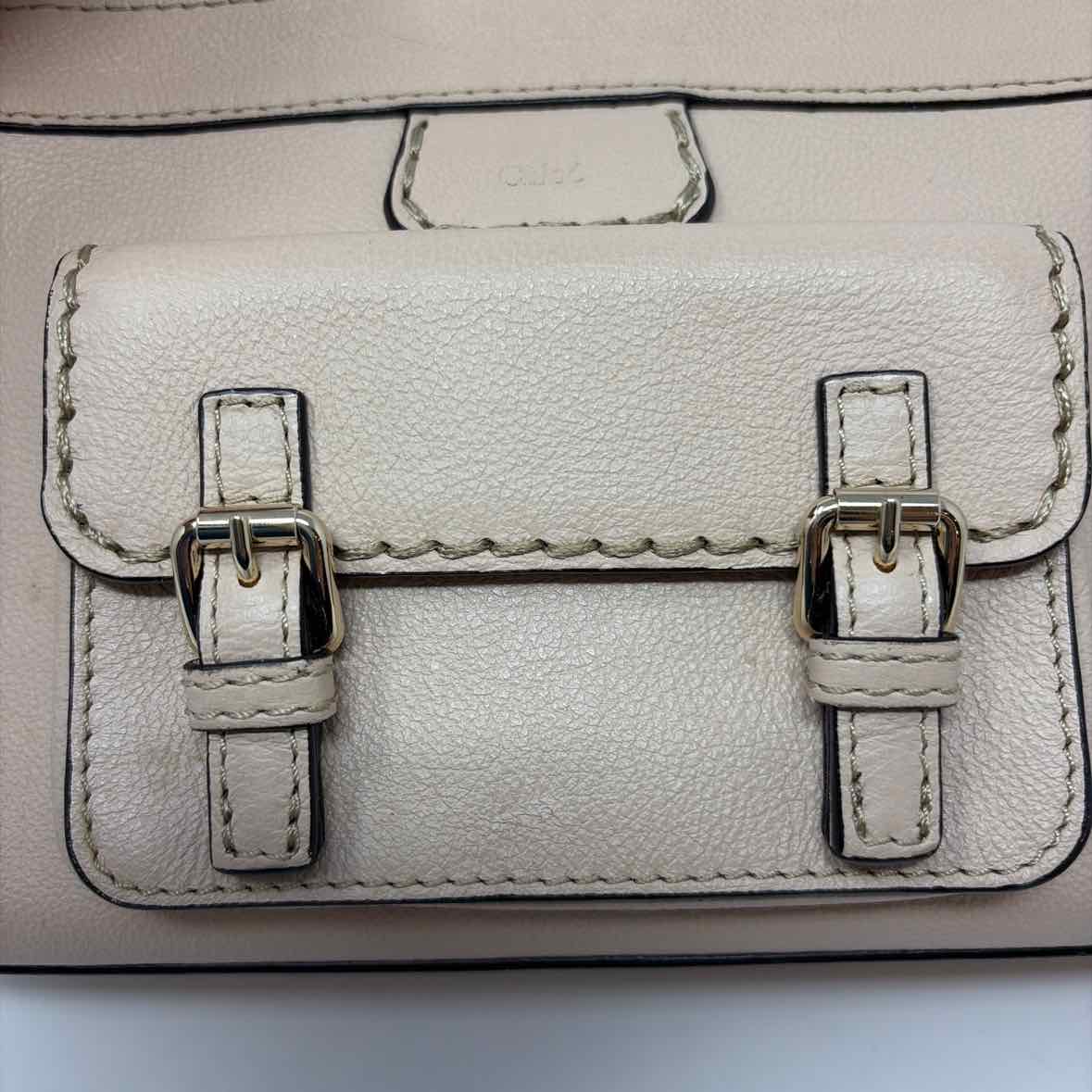 Pre-Owned Chloe Beige Leather Designer Handbag