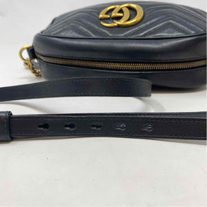 Pre-Owned Gucci Black Leather Designer Handbag