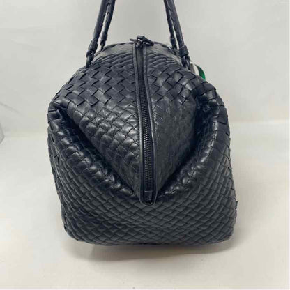 Pre-Owned Bottega Veneta Black Leather Designer Handbag