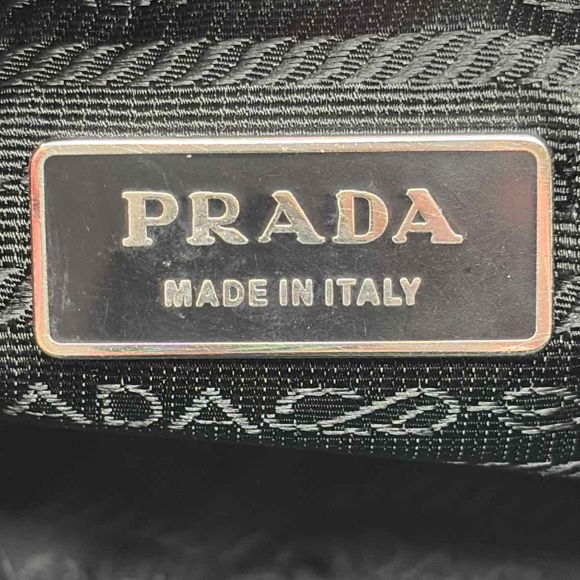 Pre-Owned Prada Black Nylon Designer Handbag