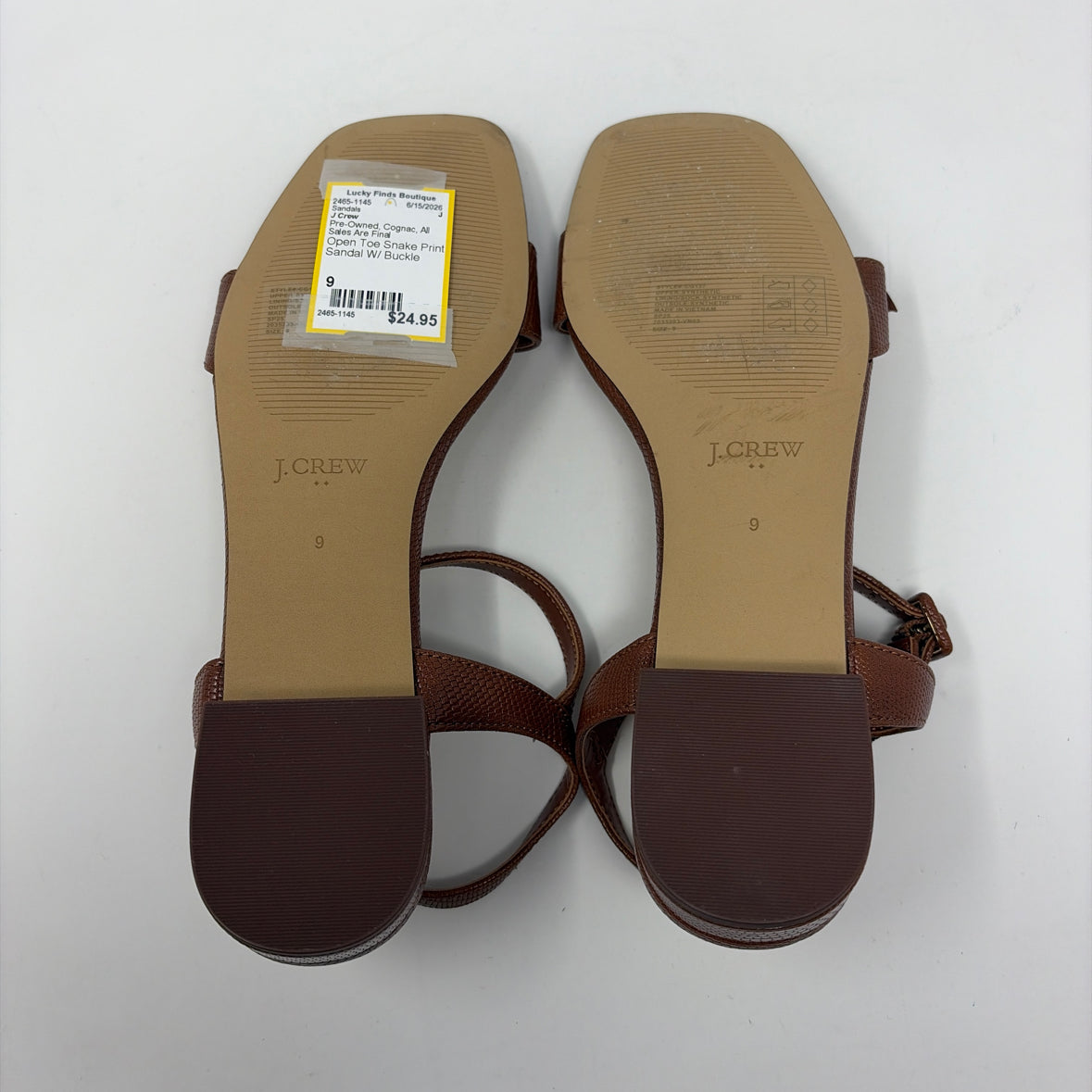 Pre-Owned Shoe Size 9 J Crew Cognac Sandals