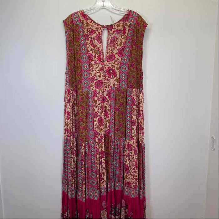 Pre-Owned Size 18/XL Lane Bryant Pink Multi Casual Dress