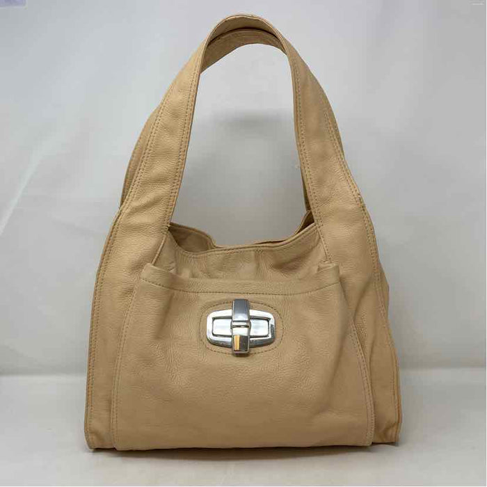 Pre-Owned B Makowski Tan Leather Handbag