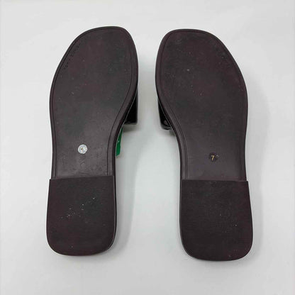 Pre-Owned Shoe Size 7 Tory Burch Burgundy Slide