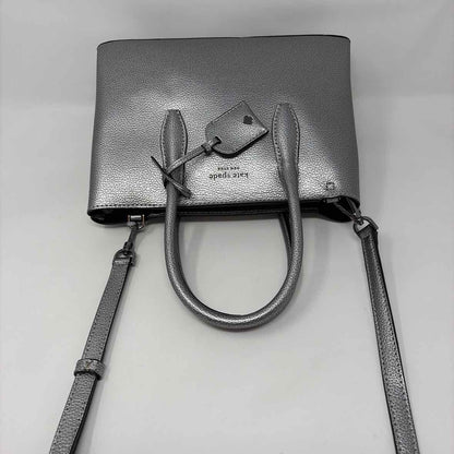 Pre-Owned Kate Spade Silver Leather Handbag