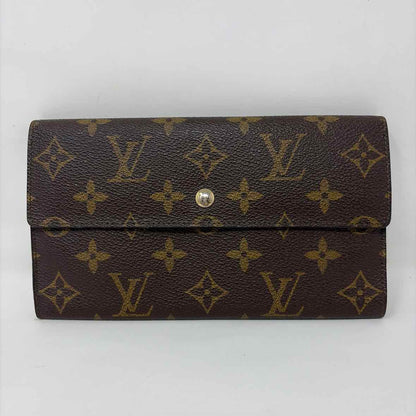 Pre-Owned Louis Vuitton Brown Leather Designer Wallet