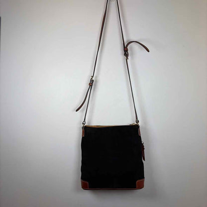 Pre-Owned Dooney & Bourke Black Suede Handbag