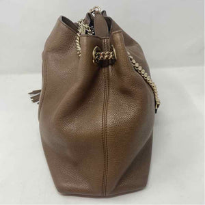Pre-Owned Gucci Brown Leather Designer Handbag