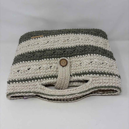 Pre-Owned Boutique Green Multi Crochet Handbag