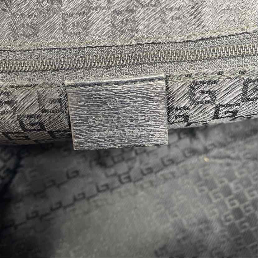 Pre-Owned Gucci Black Leather Designer Handbag