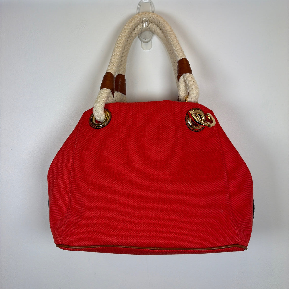Pre-Owned MICHAEL by Michael Kors Red Canvas Handbag