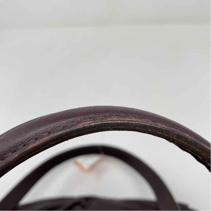 Pre-Owned Burberry Plum Leather Designer Handbag