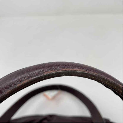 Pre-Owned Burberry Plum Leather Designer Handbag