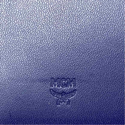 Pre-Owned MCM Navy Leather Wallet