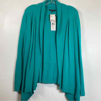 Pre-Owned Size L Lafayette 148 Turquoise Cardigan