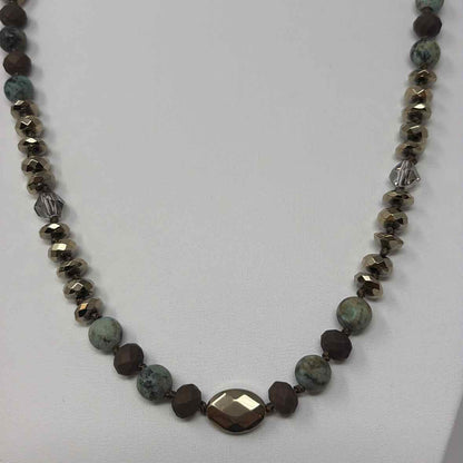 Pre-Owned Boutique Turq Multi Beaded Necklace