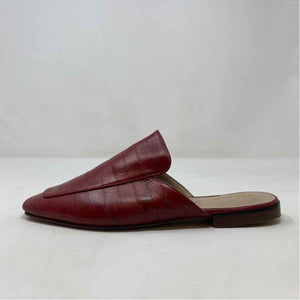 Pre-Owned Shoe Size 9.5 42 Gold Red Mule