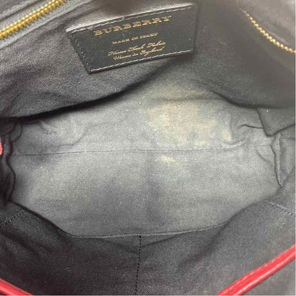 Pre-Owned Burberry Magenta Fabric Designer Handbag