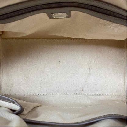 Pre-Owned MCM White Multi Leather Designer Handbag