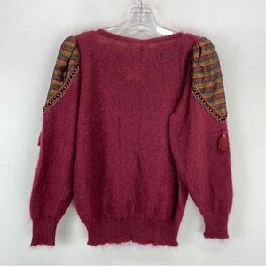 Pre-Owned Size S Margaretha Ley Burgundy Sweater