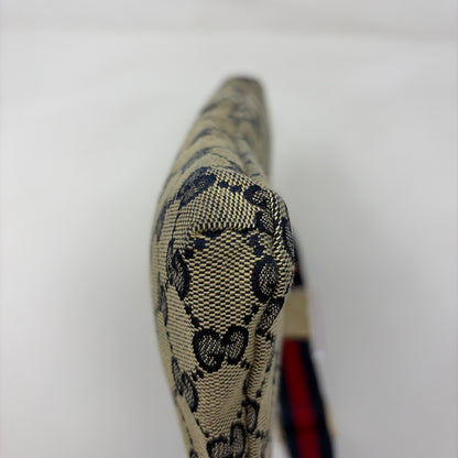 Pre-Owned Gucci Navy Canvas Designer Handbag
