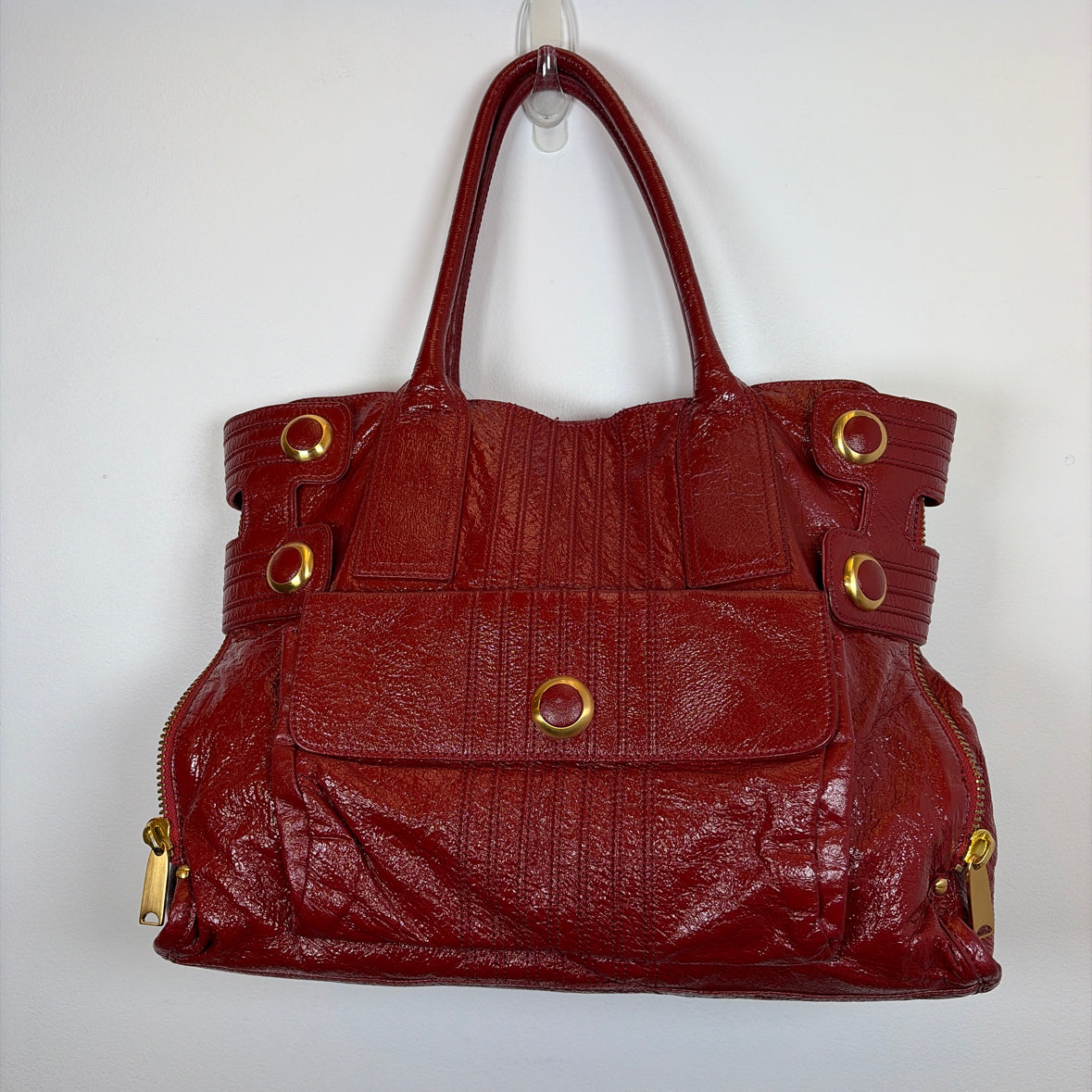 Pre-Owned Cynthia Rowley Red Leather Handbag