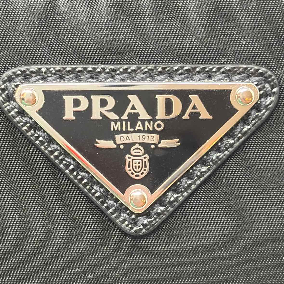 Pre-Owned Prada Black Nylon Designer Handbag