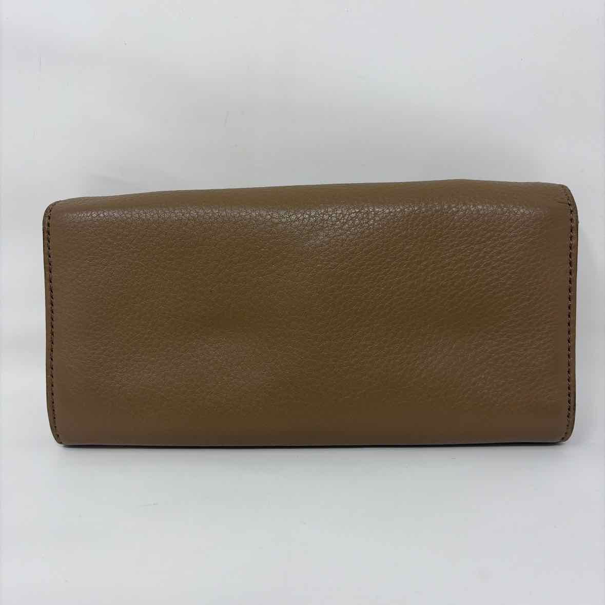 Pre-Owned Tory Burch Taupe Leather Wallet