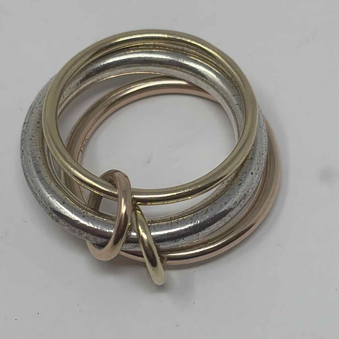 Pre-Owned Spinielli Kilcollin Silver/Gold Sterling Designer Jewelry