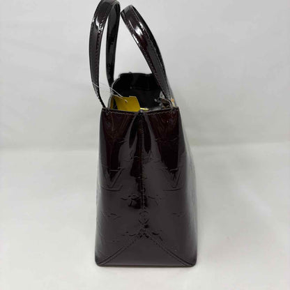 Pre-Owned Louis Vuitton Burgundy Patent Designer Handbag