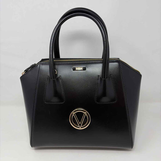 Pre-Owned Mario Valentino Black Leather Handbag