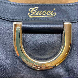 Pre-Owned Gucci Black Leather Designer Handbag