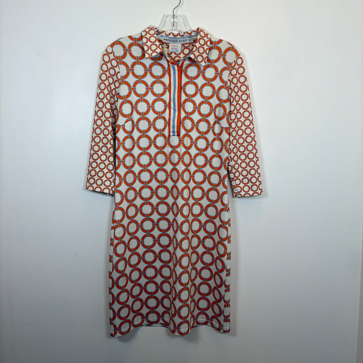 Pre-Owned Size XS Gretchan Scott Orange Multi Casual Dress